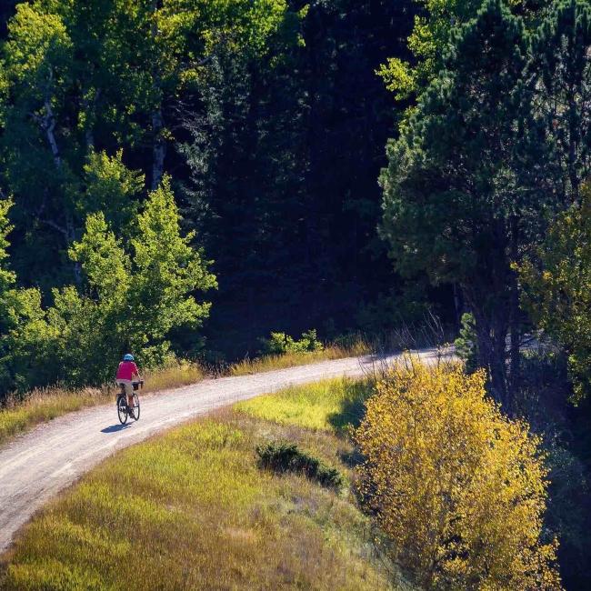 Mickelson Trail Biker