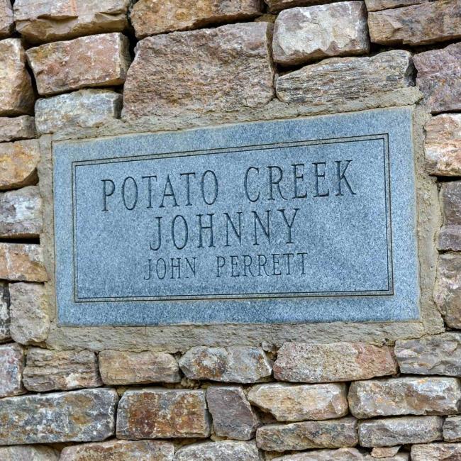 Potato Creek Johnny gravestone