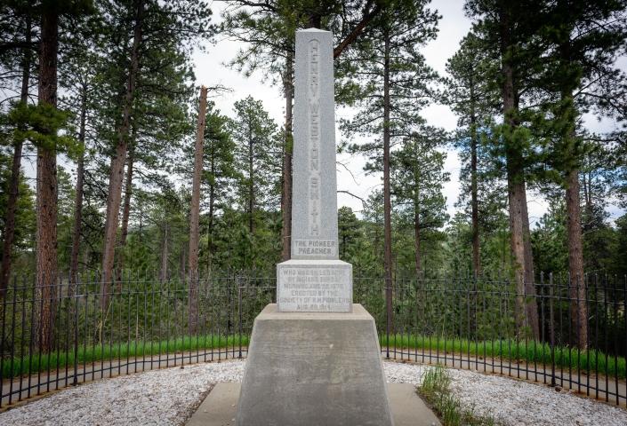 Preacher Smith Monument Highway 85 Deadwood