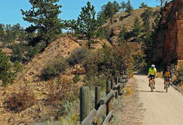 Biking Mickelson Trail