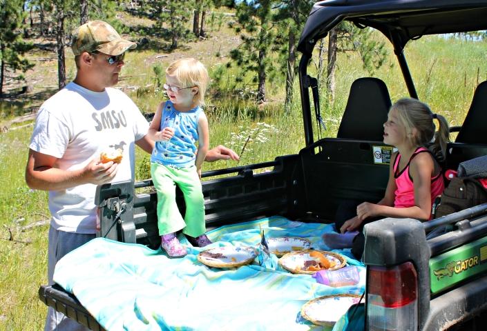 Lunch in the ATV