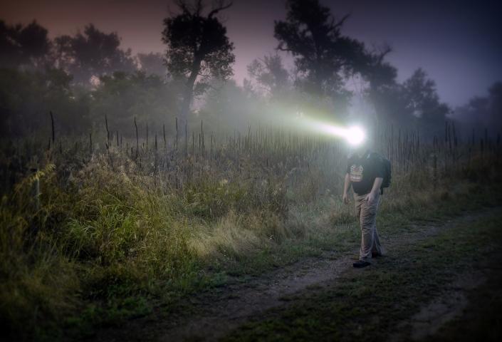Geocaching at night