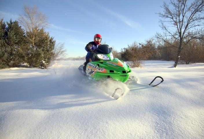 Snowmobiling