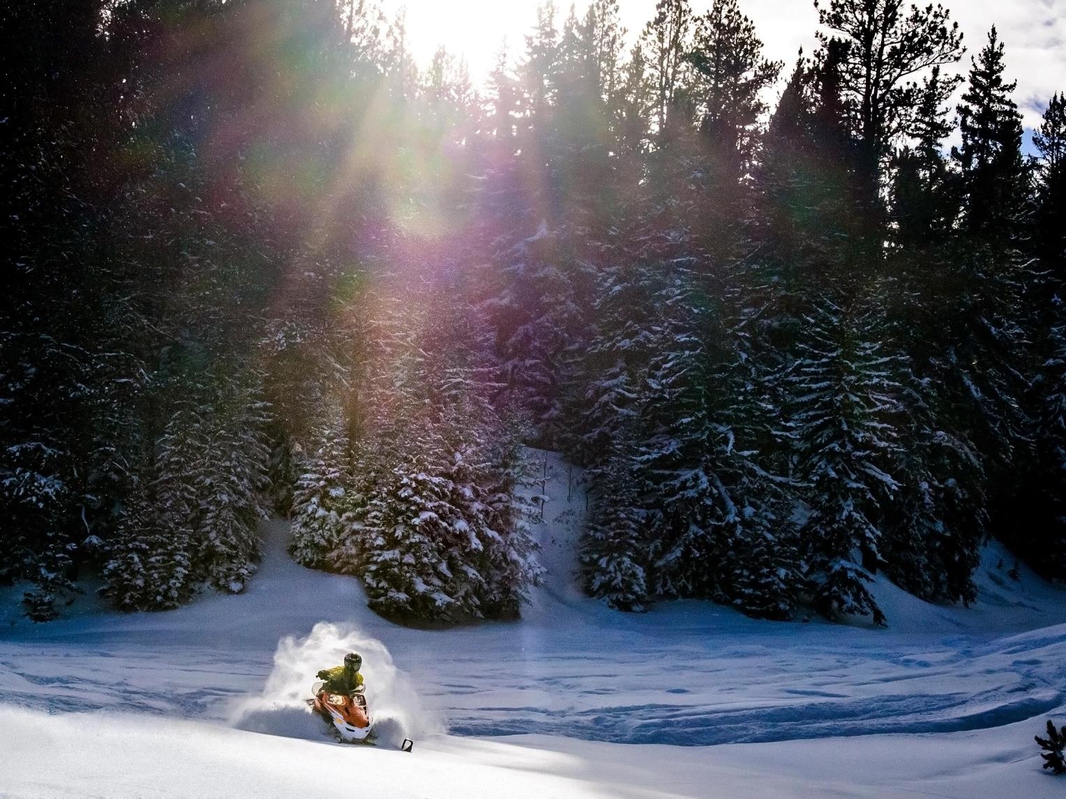 Snowmobiling in the Black Hills