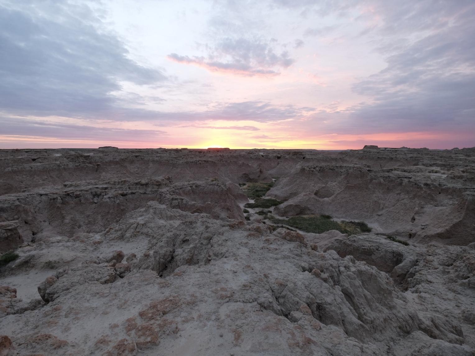 Sunset at Badlands National Park