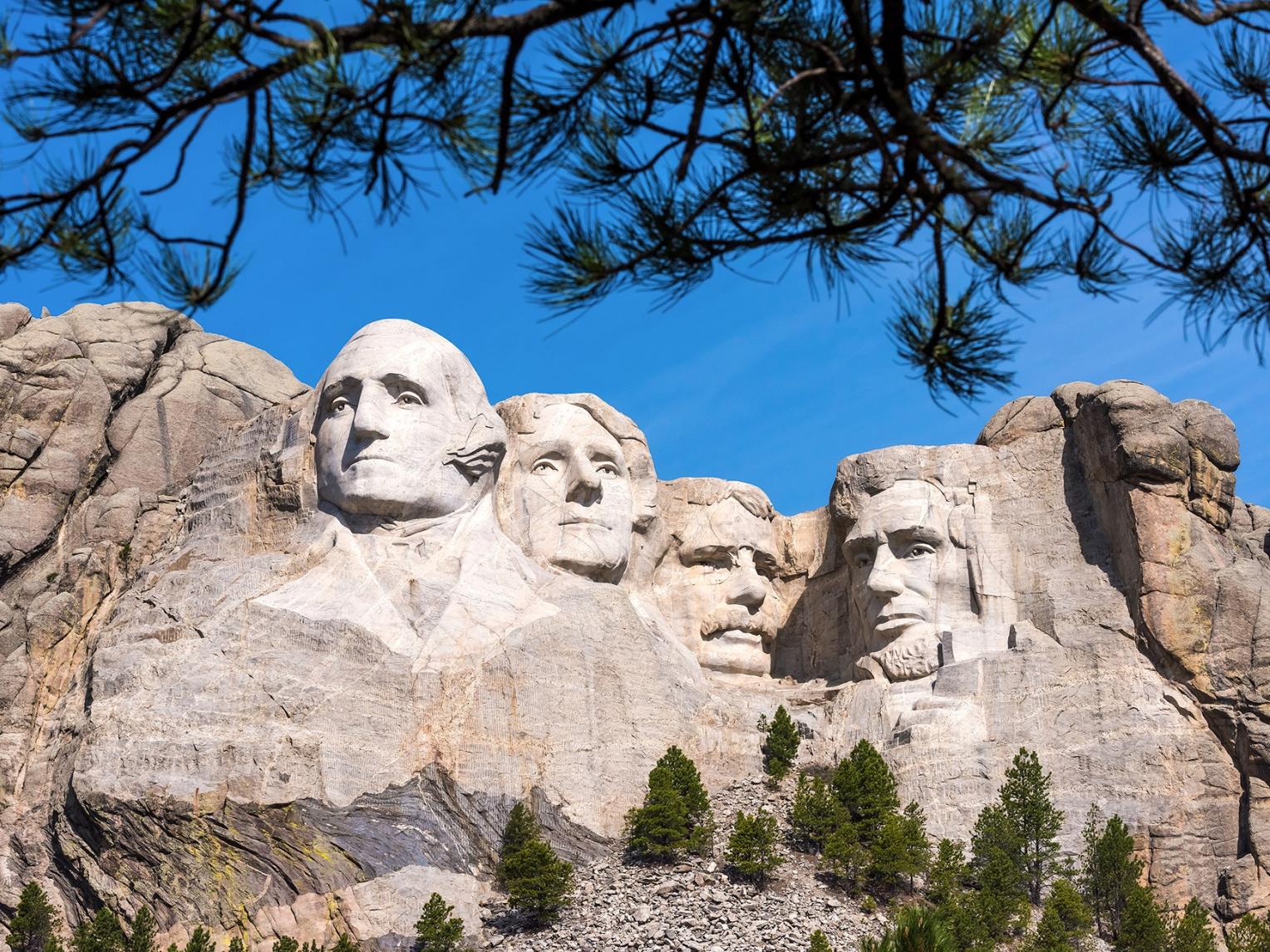Mount Rushmore Through the Trees