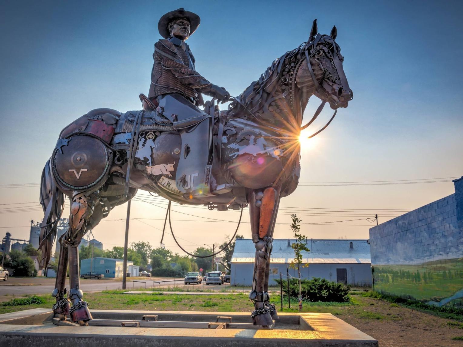 Boss Cowman Square in Lemmon