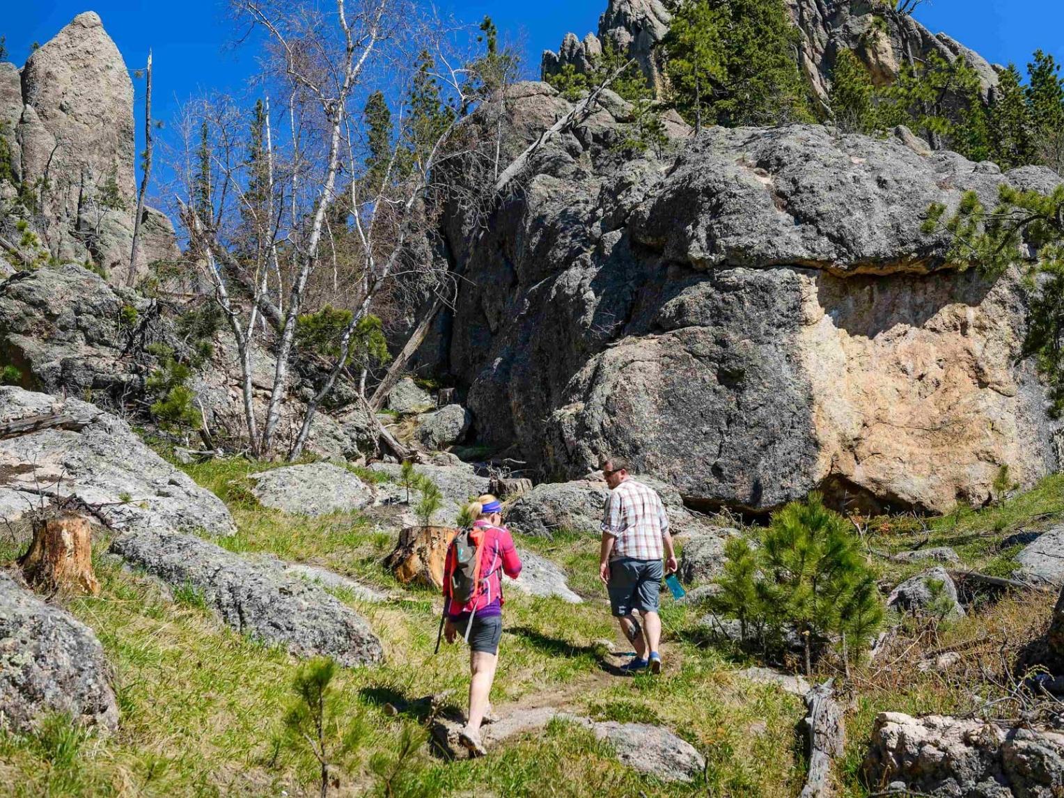 Hikers in Black Elk Wilderness