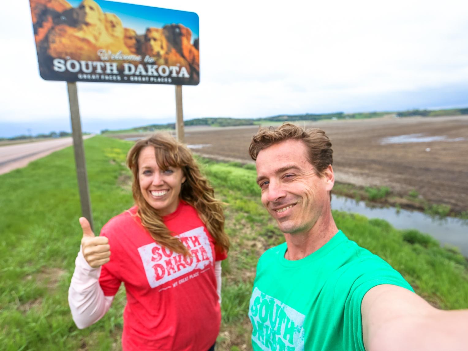 Welcome to South Dakota sign