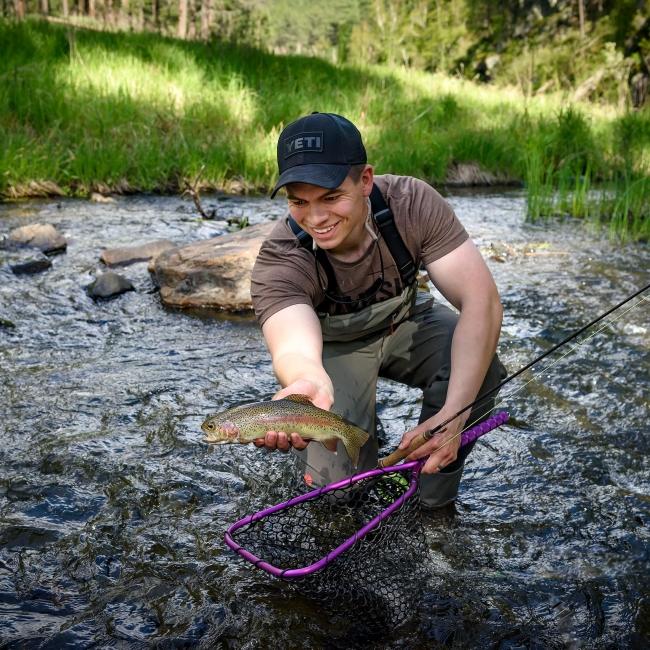 Micah Caught Fish in Custer State Park