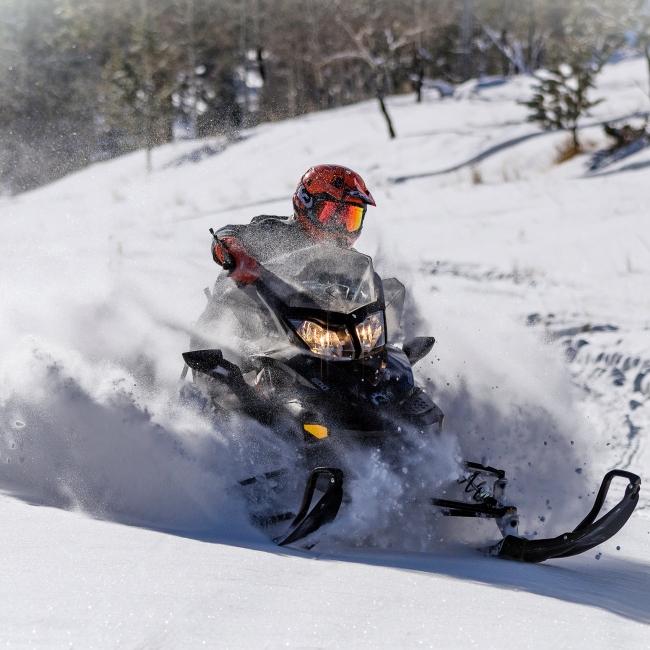 snowmobiling in the Black Hills