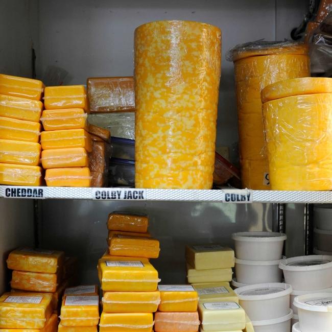 Dimock Cheese in cooler