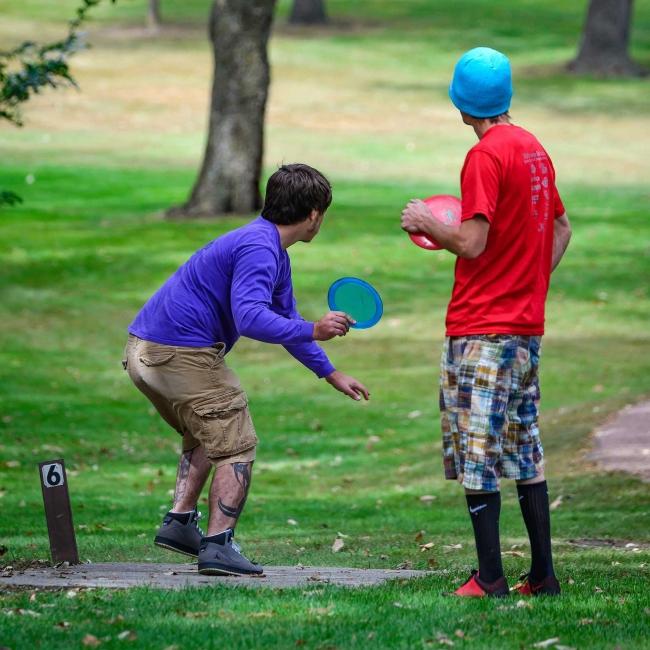 Frisbee Golfing