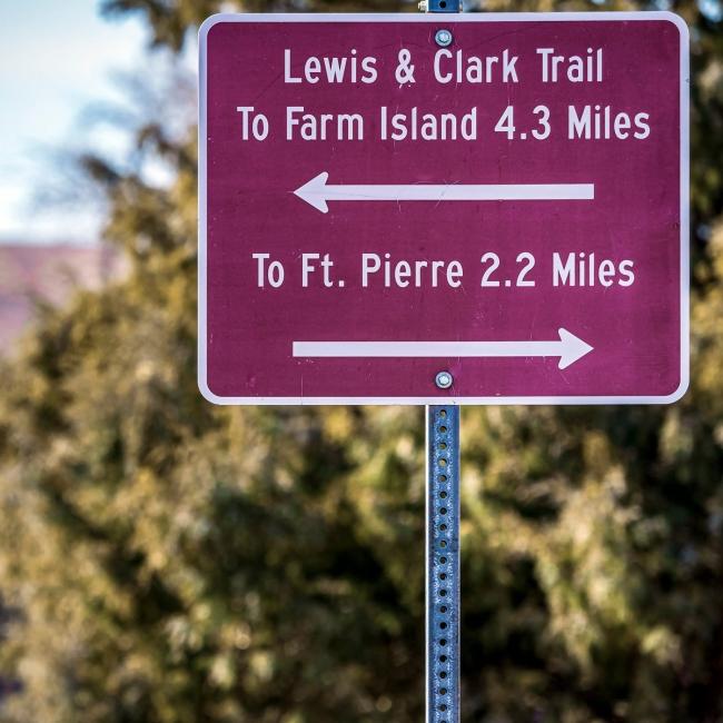 Lewis & Clark Trail sign