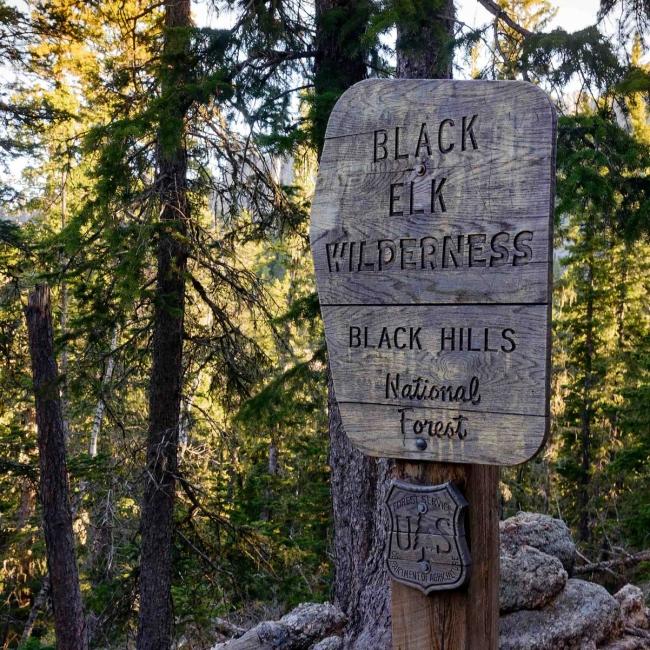Black Elk Peak Sign