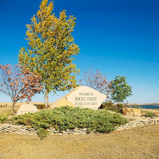 Entrance sign for Rocky Point Recreation Area