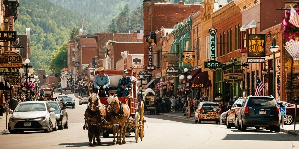 Coach on Historic Main Street Deadwood