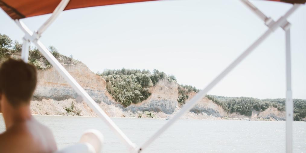 Boating in Lewis and Clark Recreation Area