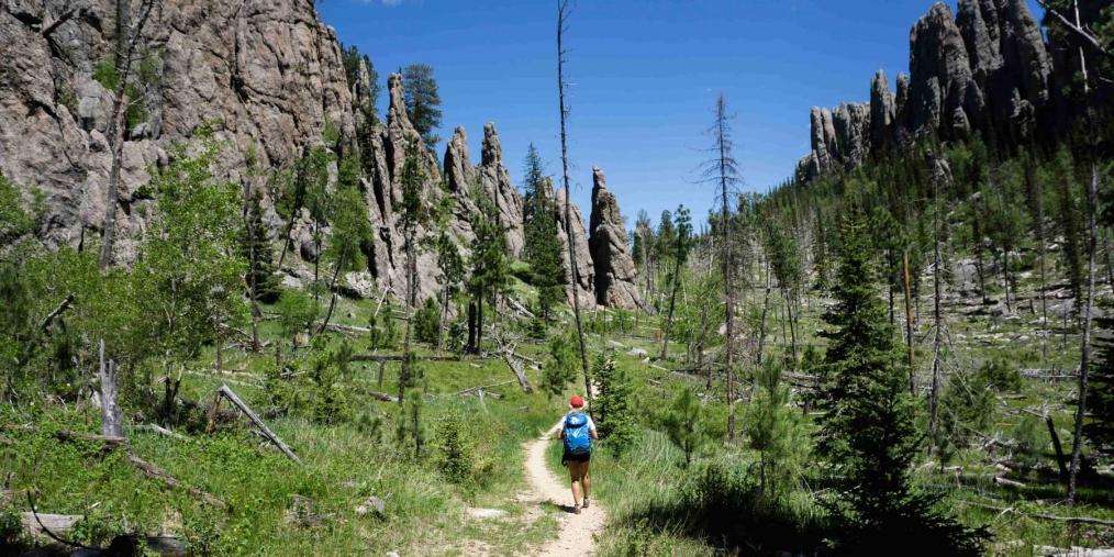 Hikers in Black Elk Wilderness