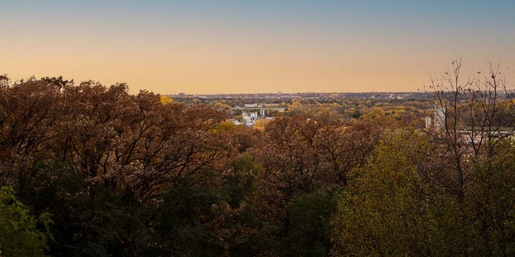 View of Sioux Falls from Great Bear Recreation Area
