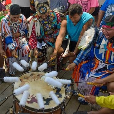 White River Wacipi Drummers