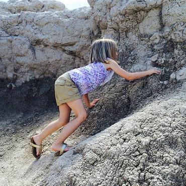 Elliot climbing