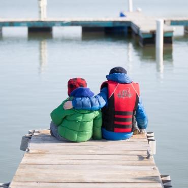 Sitting on the dock