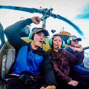 Helicopter ride over the Black Hills