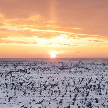 Badlands National Park, Winter