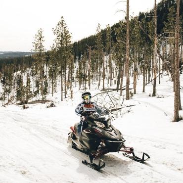 Snowmobiling