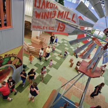 Interactive exhibits at Children's Museum of South Dakota