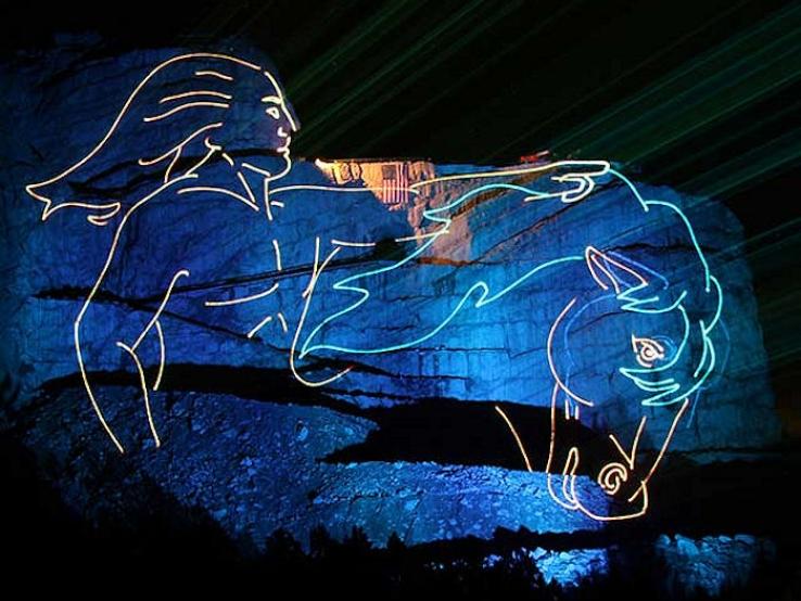 Legends in Light Laser Light Show, Crazy Horse