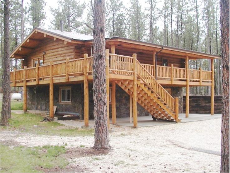 White Lightning log home