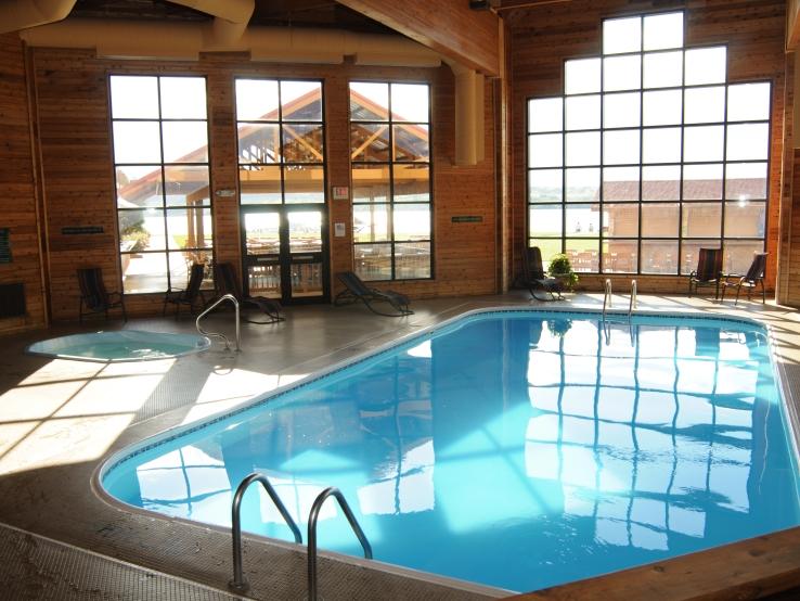 Indoor pool and hot tub