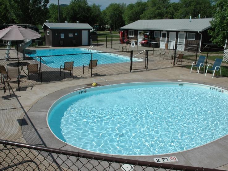 Upper Pool and Shower Building