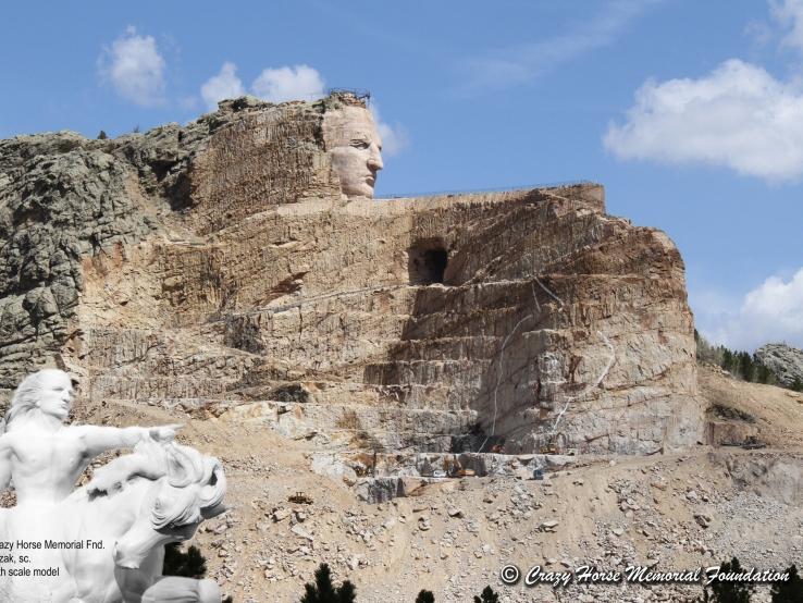 Crazy Horse Memorial Carving