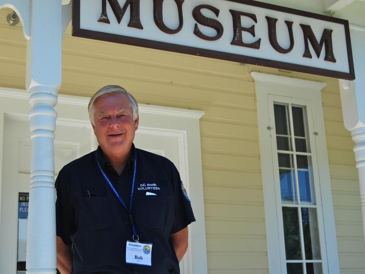 Volunteer staffer at our museum