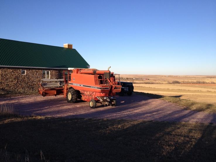 Medicine Creek B&amp;B, with combine