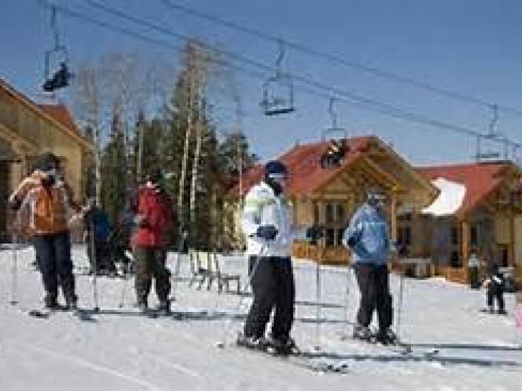 chalets by ski left