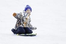 Ski Hill in Wessington Springs City Park