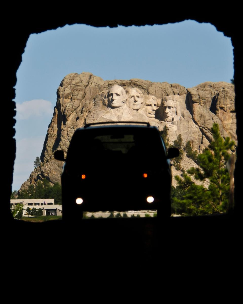 Iron Mountain Road Mount Rushmore Tunnel View