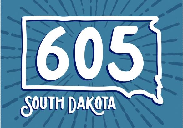 605 Day Postcard - Blue