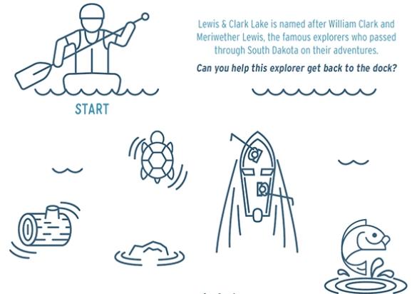 Lewis & Clark Lake Maze