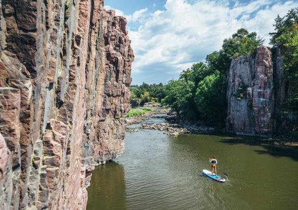 Woman Paddleboarder Palisades State Park