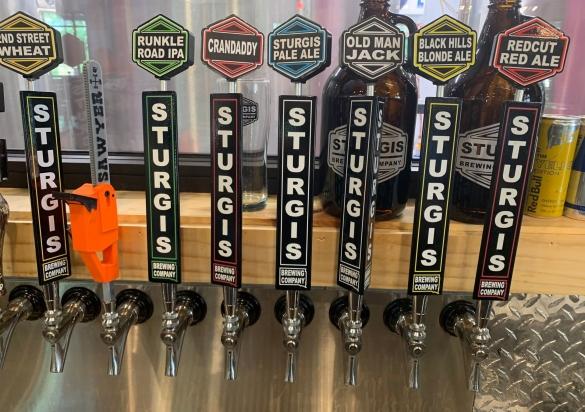 Taps at Sturgis Brewing Company