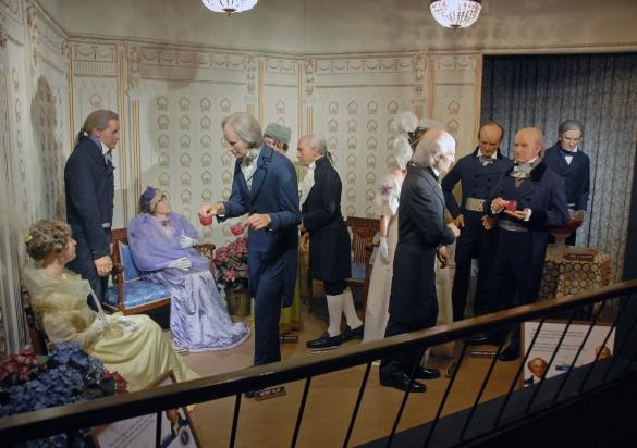 Presidential Wax Museum display