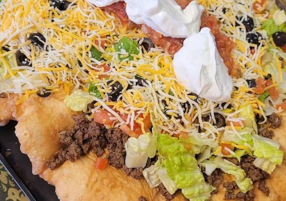 A 5-lb. Indian Taco from Watecha Bowl in Sioux Falls