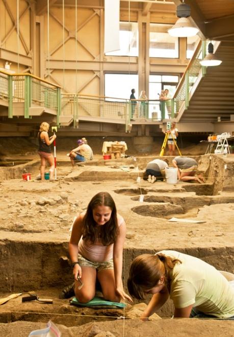 Excavation Prehistoric Indian Village Archedome Mitchell