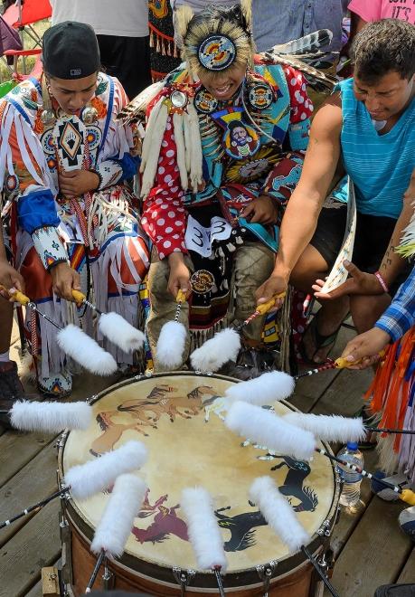 South Dakota Powwow Drum Circle