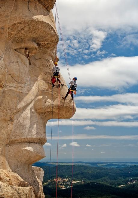 Carving Mount Rushmore